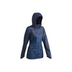 Kurtka turystyczna NH500 Imper damska. Niebieskie kurtki damskie QUECHUA, m, bez wzorów, z poliesteru, bez kaptura. Za 129,99 zł.