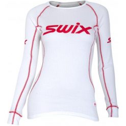 Swix Bluzka Damska Racex, Biała, Xs. Białe bluzki sportowe damskie marki Swix, l, z długim rękawem. W wyprzedaży za 109,00 zł.