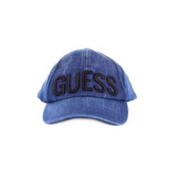 Czapki z daszkiem Guess AM8530COT01. Niebieskie czapki męskie marki Guess, z aplikacjami. Za 215,92 zł.