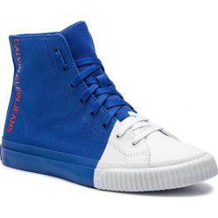 Sneakersy CALVIN KLEIN JEANS - Ivor S0599 Nautical Blue/Bright. Niebieskie sneakersy męskie Calvin Klein Jeans, bez zapięcia. Za 569,00 zł.