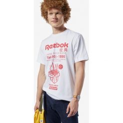 Reebok Classic Classics International Noodles Koszulka Biały. Białe podkoszulki męskie Reebok Classic, s, z nadrukiem, z bawełny, z krótkim rękawem. Za 119,95 zł.