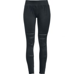 Rotterdamned Leggings With Insert Lace Legginsy czarny. Czarne legginsy marki Rotterdamned, l. Za 74,90 zł.