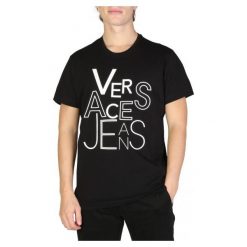 Versace Jeans Koszulka T-shirt B3GSB71G_36609. Koszulki męskie Versace Jeans, s, bez wzorów, z jeansu, bez kołnierzyka. Za 348,00 zł.