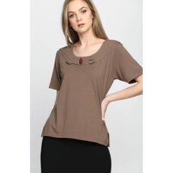 T-shirty damskie: Brązowy T-shirt Subtype