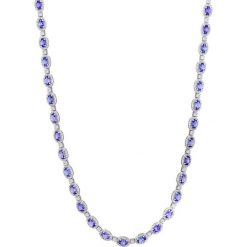Wyjątkowy Naszyjnik - złoto 585, Brylant 0,25ct,diament 2,16ct,tanzanit. Żółte naszyjniki damskie W.KRUK, z szafirem, złote. Za 35790,00 zł.