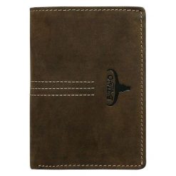 Portfel męski skórzany Buffalo Wild N4-H-3. Pomarańczowe portfele męskie BUFFALO WILD, bez wzorów, ze skóry. Za 59,90 zł.