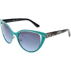 Okulary przeciwsłoneczne "GU7487" w kolorze brązowo-niebieskim. Pomarańczowe okulary przeciwsłoneczne damskie marki Hugo Boss, Valentino, Guess, wakacyjne. W wyprzedaży za 169,95 zł.