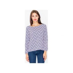Bluzka M520 Wzór 33. Szare bluzki damskie marki FIGL, m. Za 119,00 zł.