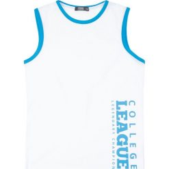 TXM Koszulka chłopięca bez rękawów 146 NIEBIESKI. Niebieskie t-shirty chłopięce TXM, bez wzorów, bez rękawów. Za 12,99 zł.