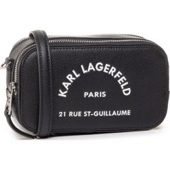 Torebka KARL LAGERFELD - 201W3113 Black 999. Czarne listonoszki damskie KARL LAGERFELD, bez wzorów, ze skóry, bez dodatków. W wyprzedaży za 729,00 zł.