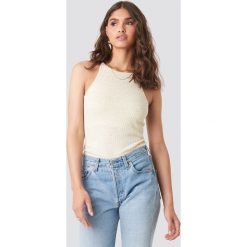 MANGO Tiri Top - Beige. Brązowe topy damskie Mango, bez wzorów, bez kołnierzyka. Za 80,95 zł.