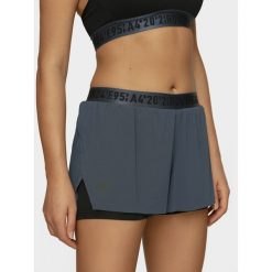 Spodenki do biegania damskie. Spodenki sportowe damskie l, bez wzorów, z satyny, do biegania. Za 129,99 zł.