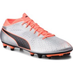 Buty PUMA - One 4 Syn Fg 104749 01 Silver/Orange/Black. Szare buty sportowe męskie Puma, ze skóry ekologicznej, bez zapięcia, do piłki nożnej. W wyprzedaży za 159,99 zł.
