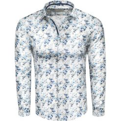 Koszula męska slim z printem i długim rękawem. Koszule męskie Recea, xl, z nadrukiem, z bawełny, eleganckie. Za 139,99 zł.