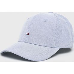 Tommy Hilfiger - Czapka. Różowe czapki damskie z bawełny. W wyprzedaży za 69,90 zł.