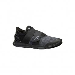 Buty męskie do szybkiego marszu Soft 180 Strap czarne. Czarne buty fitness męskie NEWFEEL, z poliamidu. Za 99,99 zł.