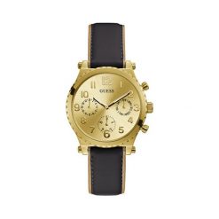 Zegarek GUESS - Athena GW0036L2 BLACK/GOLD. Żółte zegarki damskie Guess. W wyprzedaży za 419,00 zł.