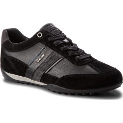 Sneakersy GEOX - U Wells C U52T5C 022ME C9B4N Black/Dk Jeans. Czarne sneakersy męskie Geox, na co dzień, bez wzorów, z jeansu, bez zapięcia. W wyprzedaży za 289,00 zł.