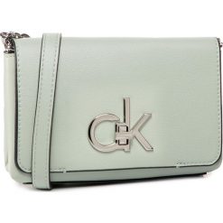 Torebka CALVIN KLEIN - Re-Lock Flap Crossbody Sm K60K606497 LKC. Zielone listonoszki damskie Calvin Klein, bez wzorów, ze skóry ekologicznej, bez dodatków. Za 539,00 zł.