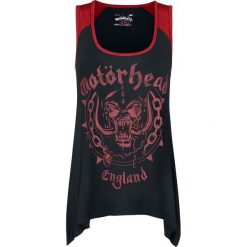 Motörhead EMP Signature Collection Top damski czarny/czerwony. Czarne topy damskie Motörhead, xxl, z nadrukiem, z materiału. Za 74,90 zł.