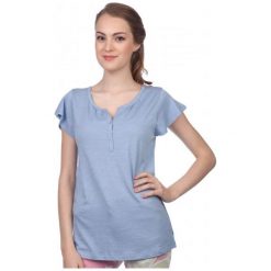 S.Oliver T-Shirt Damski 38 Niebieski. Niebieskie koszulki damskie marki S.Oliver, s. Za 80,00 zł.