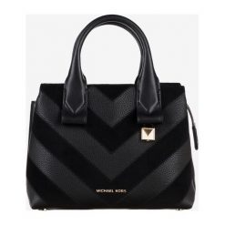 Michael Kors Rollins Small Torebka Czarny. Czarne torebki klasyczne damskie Michael Kors, w paski, ze skóry, bez dodatków. Za 1455,95 zł.