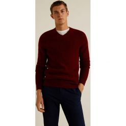 Mango Man - Sweter Softy. Brązowe swetry klasyczne męskie Mango Man, l, z dzianiny. Za 199,90 zł.