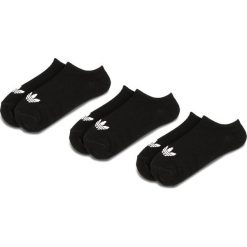 Zestaw 3 par niskich skarpet unisex adidas - Trefoil Liner S20274 Black/Black/White. Czarne skarpetki damskie Adidas, bez wzorów, z elastanu. Za 49,95 zł.