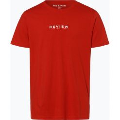 Review - T-shirt męski, czerwony. Czerwone t-shirty męskie Review, m, z aplikacjami, bez kołnierzyka. Za 39,95 zł.