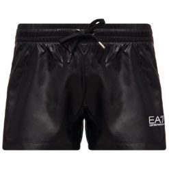 Szorty sportowe EA7 Emporio Armani 3GTS59 TNP8Z 1200. Czarne spodenki sportowe damskie EA7 Emporio Armani, xl, bez wzorów, z poliesteru, sportowe. W wyprzedaży za 229,00 zł.