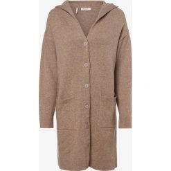 März - Kardigan damski z wełny merino, beżowy. Brązowe swetry damskie März, m, bez wzorów, z wełny, bez rękawów, bez kaptura. Za 599,95 zł.
