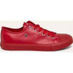 Big Star - Tenisówki. Czerwone trampki męskie BIG STAR, bez wzorów, z gumy, retro, na sznurówki. W wyprzedaży za 89,90 zł.