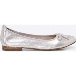 Caprice - Baleriny. Szare baleriny damskie marki Caprice, ze skóry. W wyprzedaży za 179,90 zł.