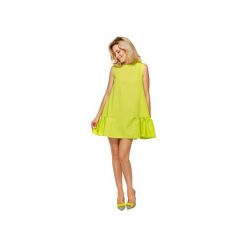 Sukienka Barbi LIME. Zielone sukienki damskie Ooh la la, na co dzień, na lato, bez wzorów, z elastanu, bez kołnierzyka, bez rękawów. Za 179,00 zł.