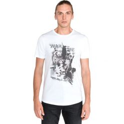 Jack & Jones Mike Koszulka Biały. Białe podkoszulki męskie Jack & Jones, l, z nadrukiem, z bawełny, bez kołnierzyka, krótkie. Za 80,95 zł.