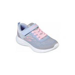 Buty Dziecko Skechers GORUN 600 - DAZZLE STRIDES. Szare trampki dziewczęce Skechers, bez wzorów, bez zapięcia. Za 144,29 zł.