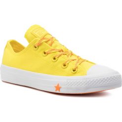 Trampki CONVERSE - Ctas Ox 564116C Fresh Yellow/Orange Rind/White. Żółte półbuty damskie Converse, bez wzorów, z gumy, bez zapięcia. W wyprzedaży za 209,00 zł.