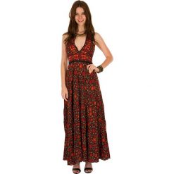 Sukienka maxi w kolorze pomarańczowo-brązowo-żółtym. Pomarańczowe sukienki damskie Ipanima, bez wzorów, klasyczne, z dekoltem na plecach, bez rękawów, maxi. W wyprzedaży za 85,95 zł.