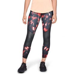 Legginsy Under Armour UA Speedpocket Run Printed Crop W Czarne. Czarne spodnie damskie Under Armour, na zimę, bez wzorów, do biegania. Za 214,99 zł.