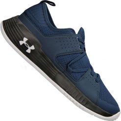 Granatowe Buty treningowe Under Armour Showstopper 2.0 M 3020542-414. Buty sportowe męskie Under Armour, na lato, z tkaniny, z paskami, na fitness i siłownię. W wyprzedaży za 359,00 zł.