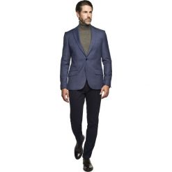 Marynarki męskie: marynarka oxford granatowy regular fit