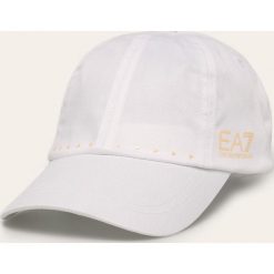 EA7 Emporio Armani - Czapka. Białe czapki damskie EA7 Emporio Armani, bez wzorów, z bawełny. Za 289,90 zł.