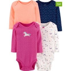 Body (4 szt.) w różnych kolorach. Body niemowlęce Carter's. W wyprzedaży za 62,95 zł.