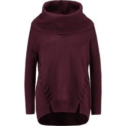 Swetry klasyczne damskie: Miss Selfridge WHIPSTITCH SLOUCHY COWL NECK JUMPER Sweter burgundy