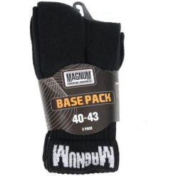 Skarpetki męskie: MAGNUM Skarpety męskie MAGNUM BASE PACK BLACK r. 44-47