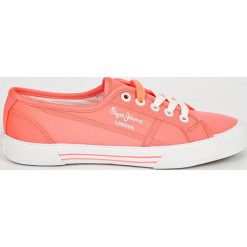 Pepe Jeans - Tenisówki. Różowe tenisówki damskie Pepe Jeans, z jeansu. W wyprzedaży za 139,90 zł.