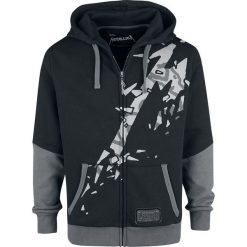 Metallica EMP Signature Collection Bluza z kapturem rozpinana czarny/szary. Szare bluzy męskie marki Metallica, xl, z nadrukiem, z materiału, z kapturem. Za 324,90 zł.