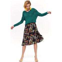Spódnica o modnym fasonie w kwiaty. Czarne spódniczki damskie Top Secret, na co dzień, na lato, w kwiaty, z tkaniny, eleganckie, asymetryczne. W wyprzedaży za 59,99 zł.