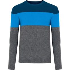Swetry klasyczne męskie: Sweter w kolorze szaro-niebieskim