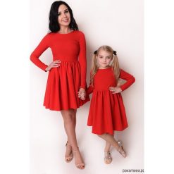 Sukienka Damska Mama i Córka LM40/1. Sukienki damskie Pakamera, xs, bez wzorów, z tkaniny, eleganckie, bez kołnierzyka, bez rękawów, mini. Za 129,00 zł.